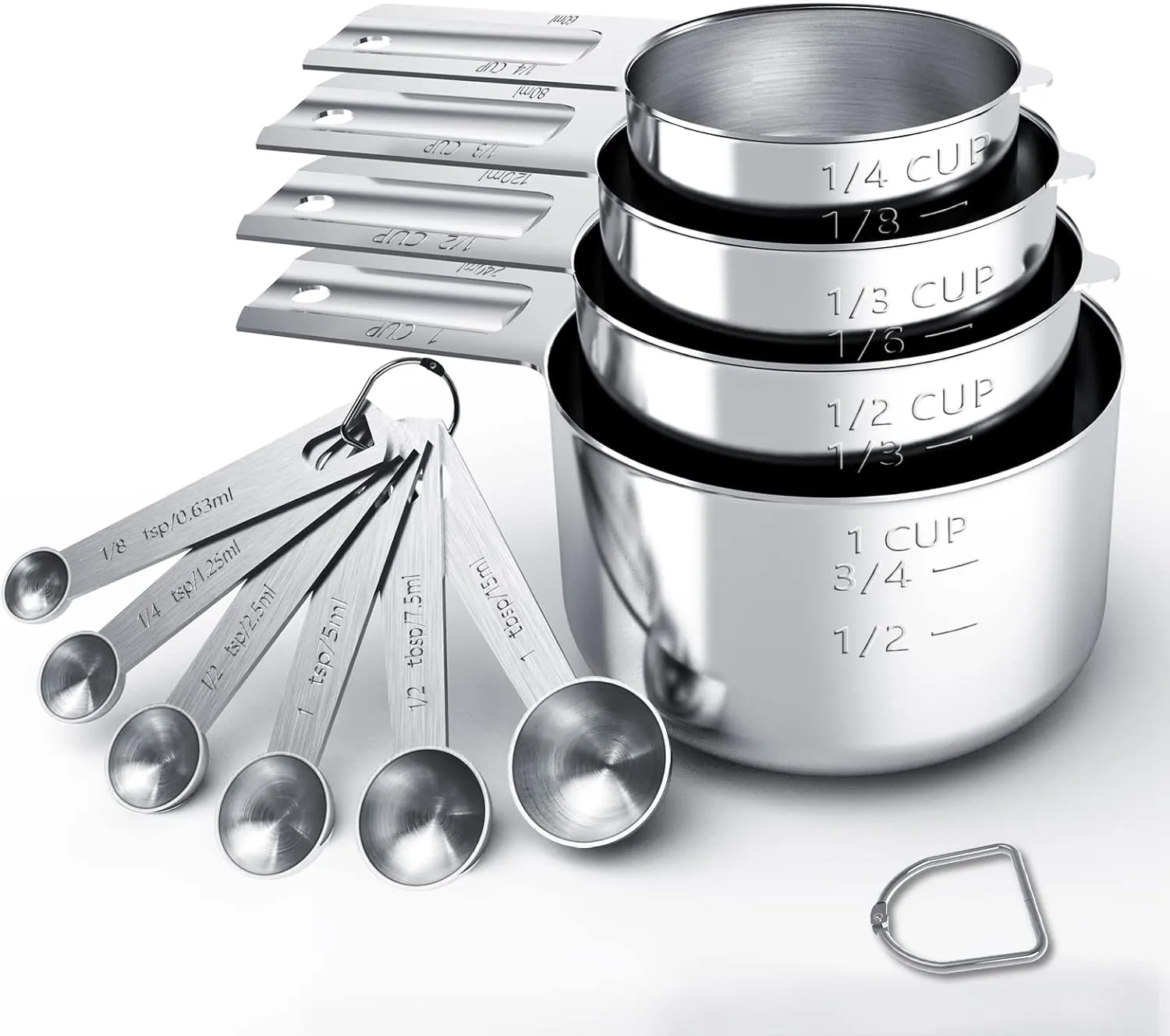Stainless Steel Measuring Cups Spoons - It Sprinkles Cake In Austin